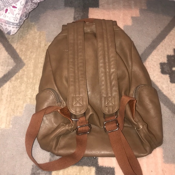 Brown Leather Backpack main image 6